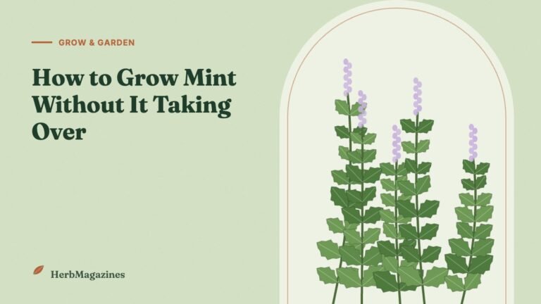 How to Grow Mint (Without It Taking Over Your Garden) – HerbMagazines botanical illustration