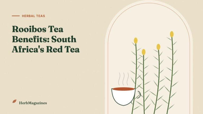 Rooibos Tea Benefits: The Caffeine-Free Red Tea From South Africa – HerbMagazines botanical illustration